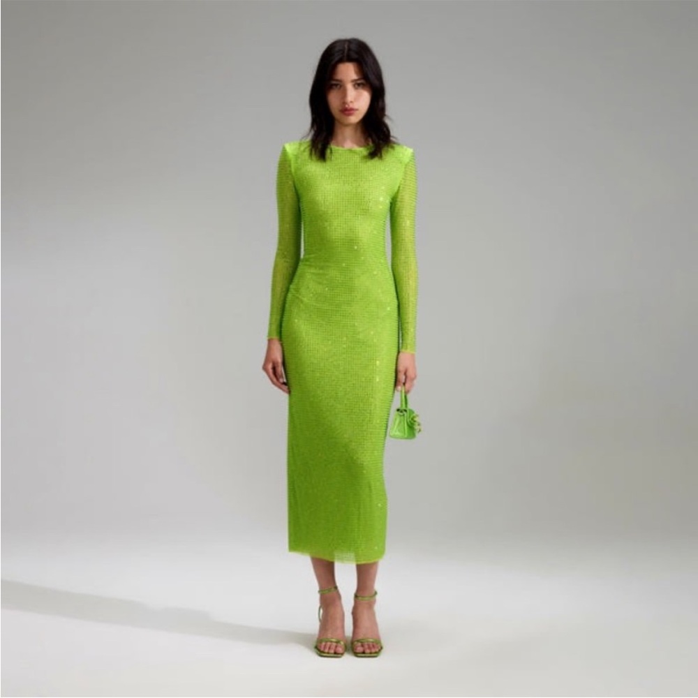 Self Portrait GG Crystal-Embellished Midi Dress NWT!